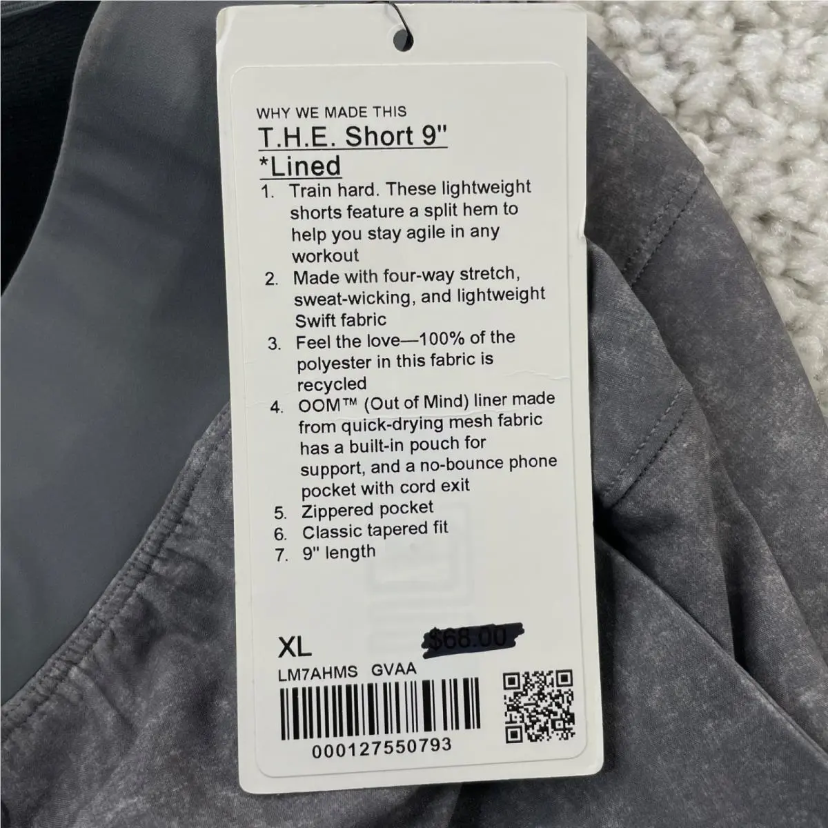 Lululemon clothing - T.H.E. Shorts Lined - Shorts Lined - Gray 1