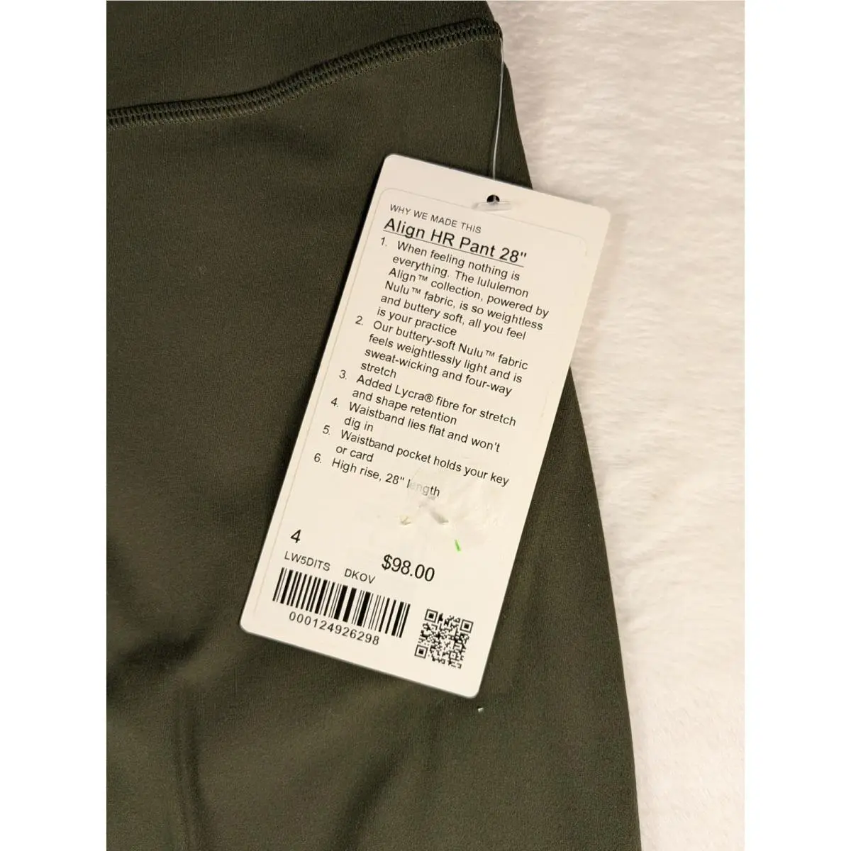 Lululemon clothing - Lululemon Align HR - Align - Green 2