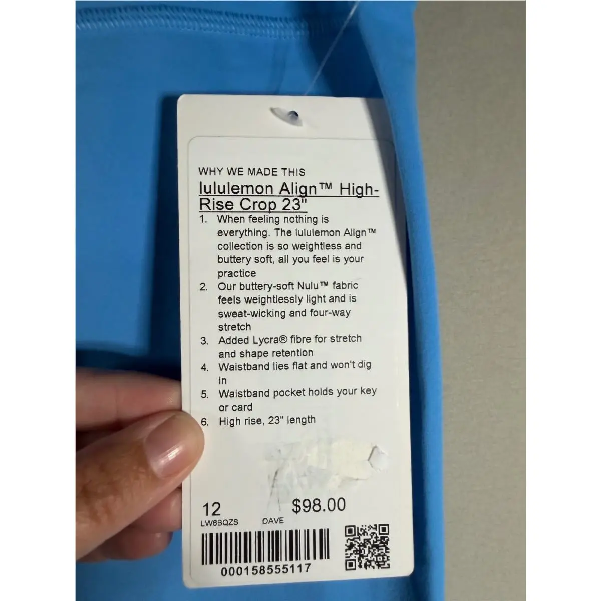 Lululemon clothing - NA - Blue 1
