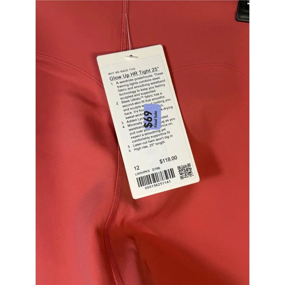 Lululemon clothing - Red 4