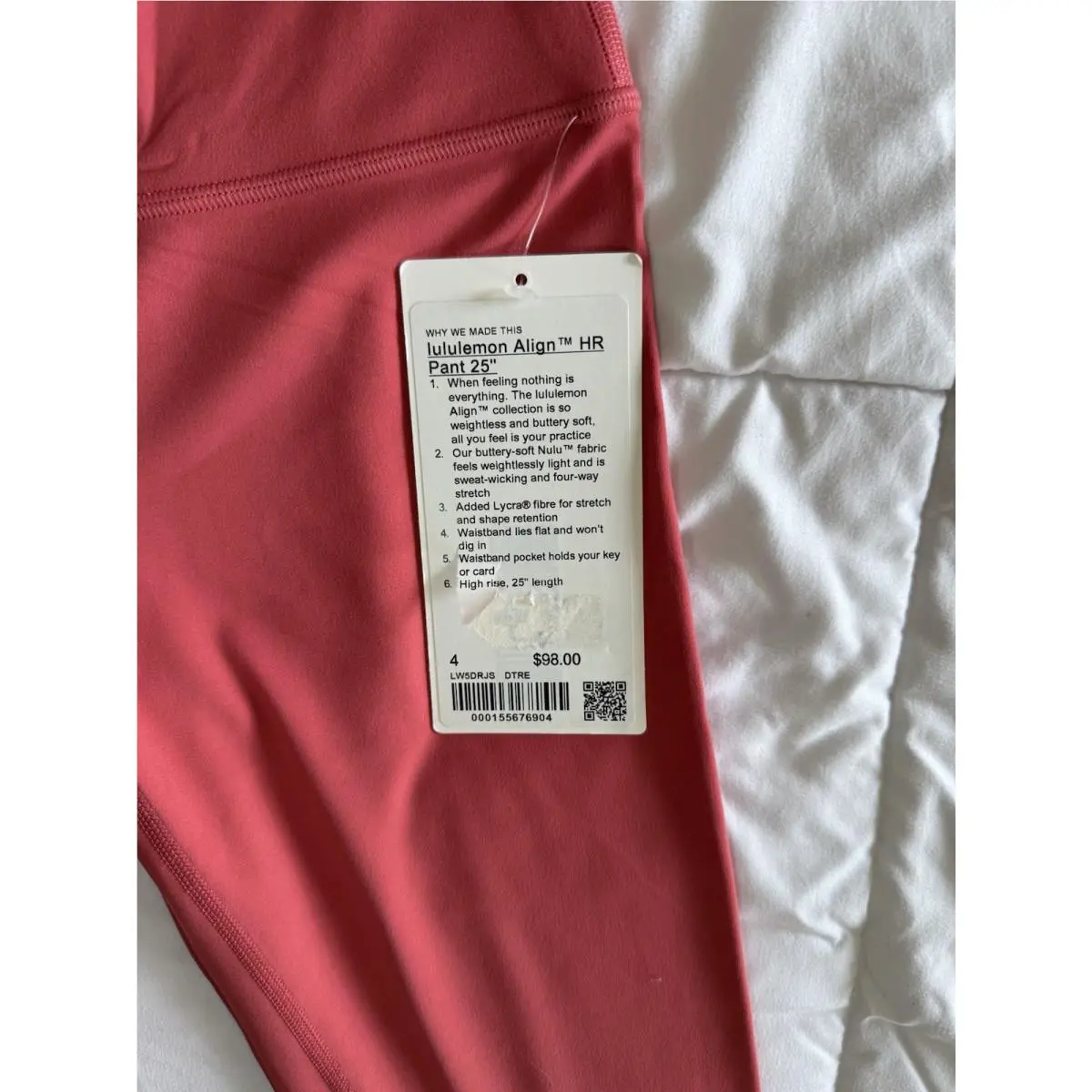 Lululemon clothing - Desert Red 1