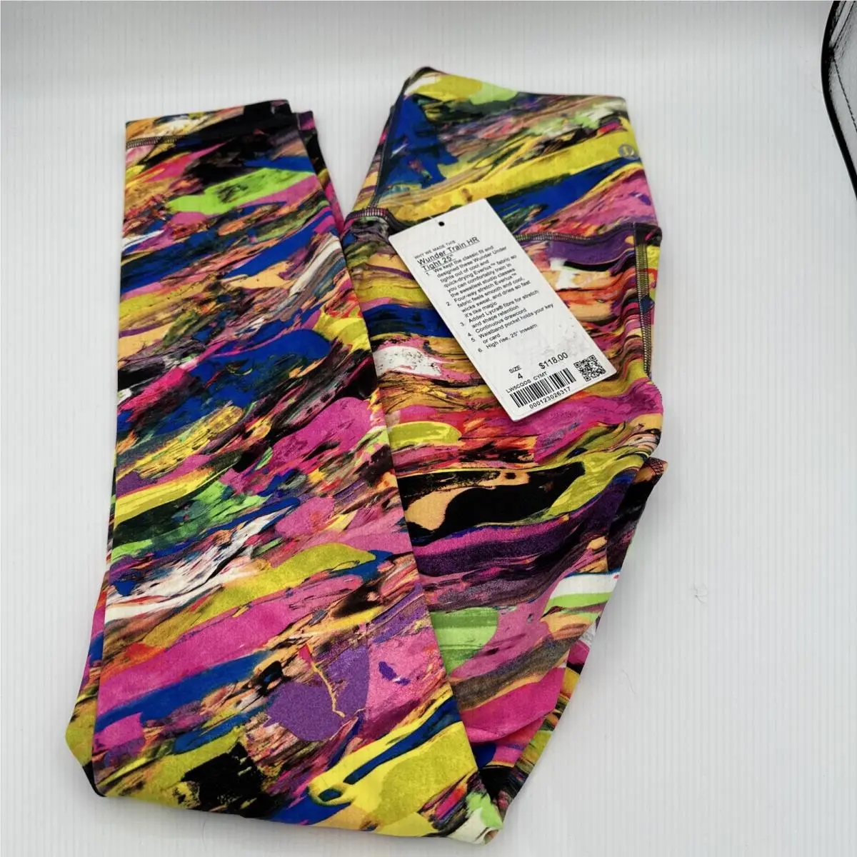 Lululemon Wonder Train HR Tights Size 4 Catalyst Multi 25 Everlux