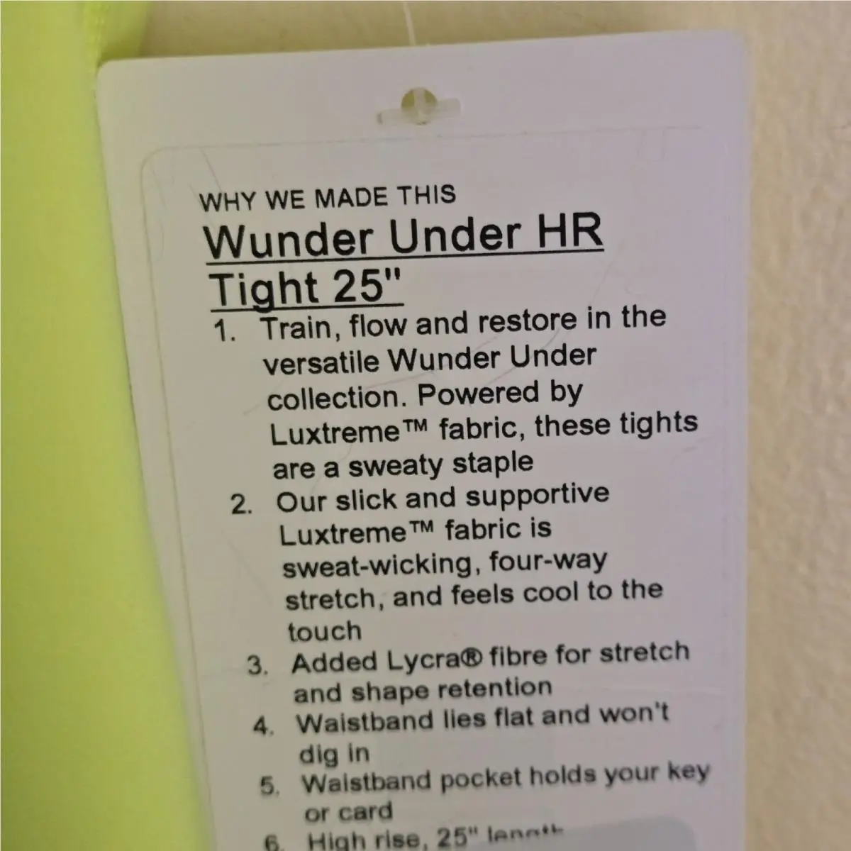 Lululemon clothing - Yellow 8