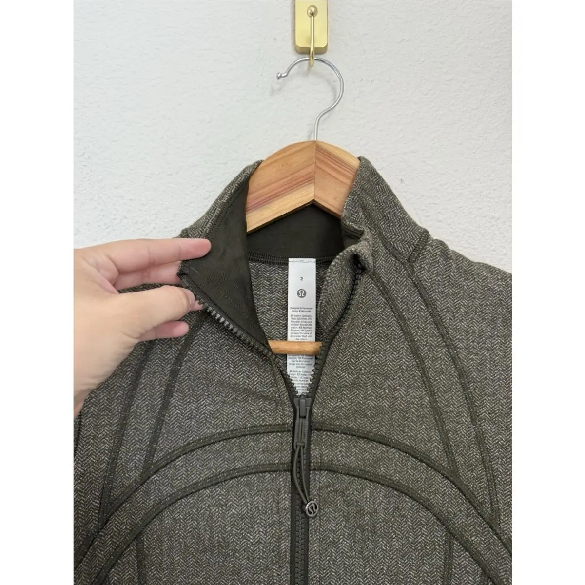 Lululemon clothing - Define Jacket Herringbone - Define Jacket Herringbone - LW3KMIS HHDO - Gray 2