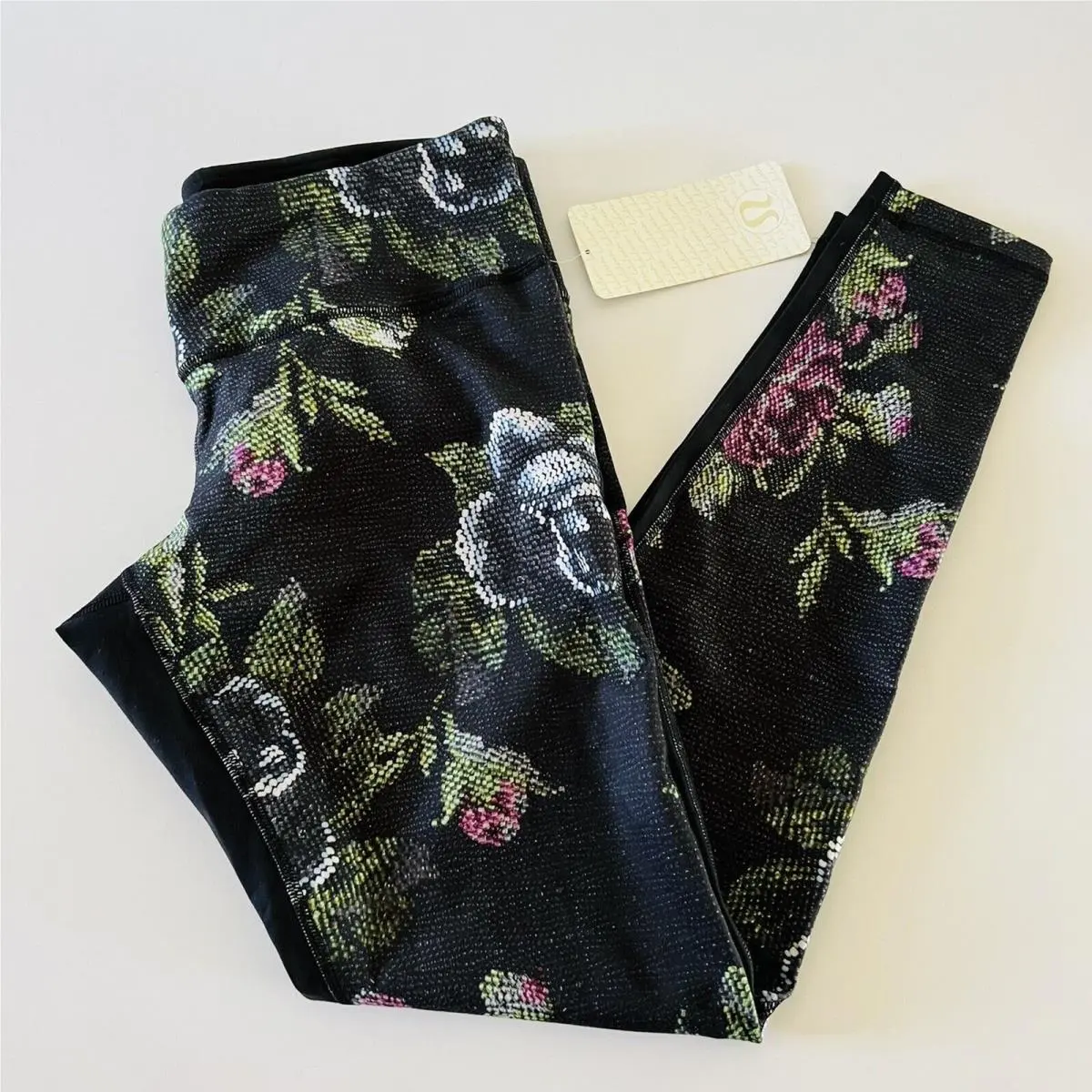 Lululemon Athletica Garden Party Wunder Under Pant 3D Print Leggings - US 12