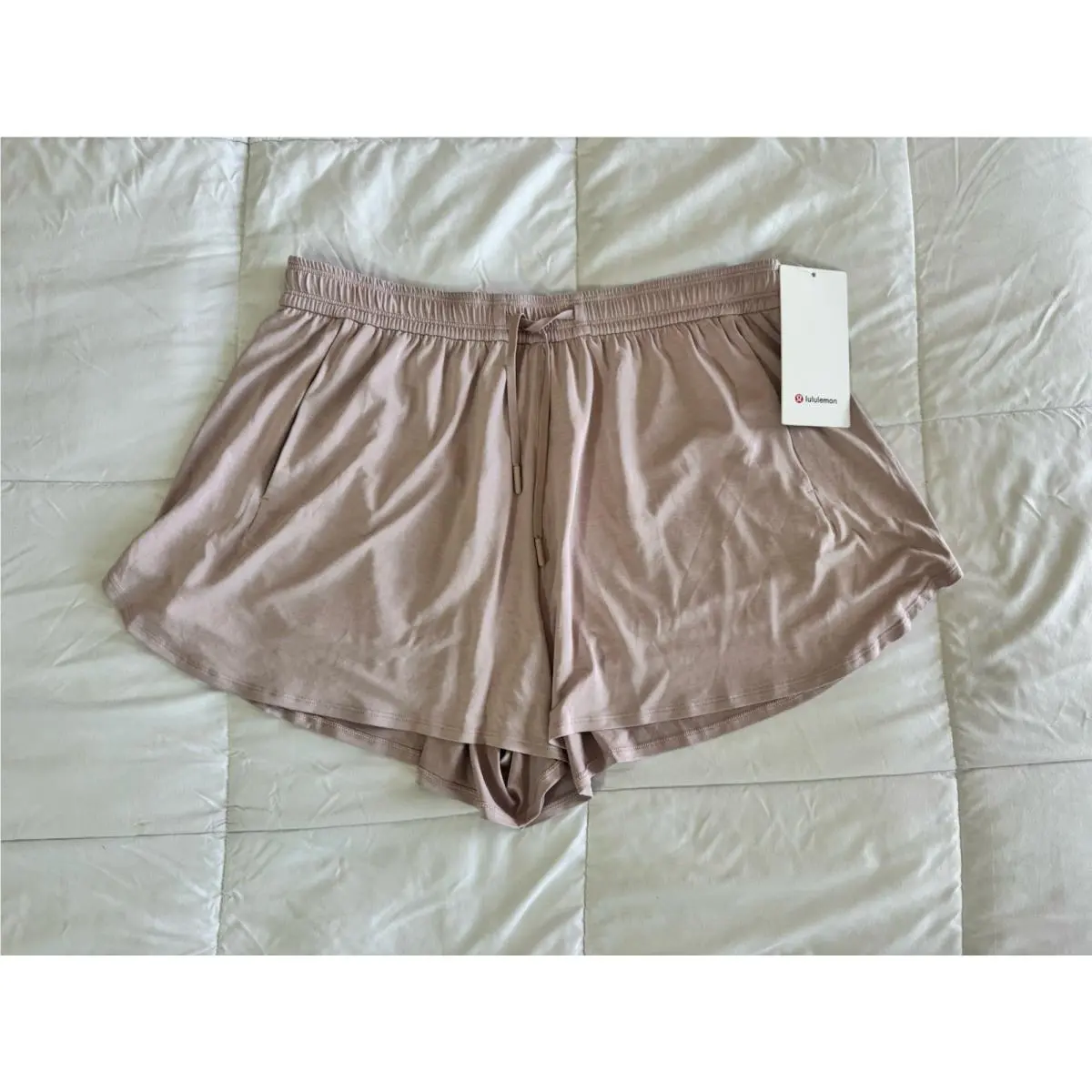 Lululemon Flowy Modal-blend Lounge Short 3 Size XL Pink Light Weight Pocket