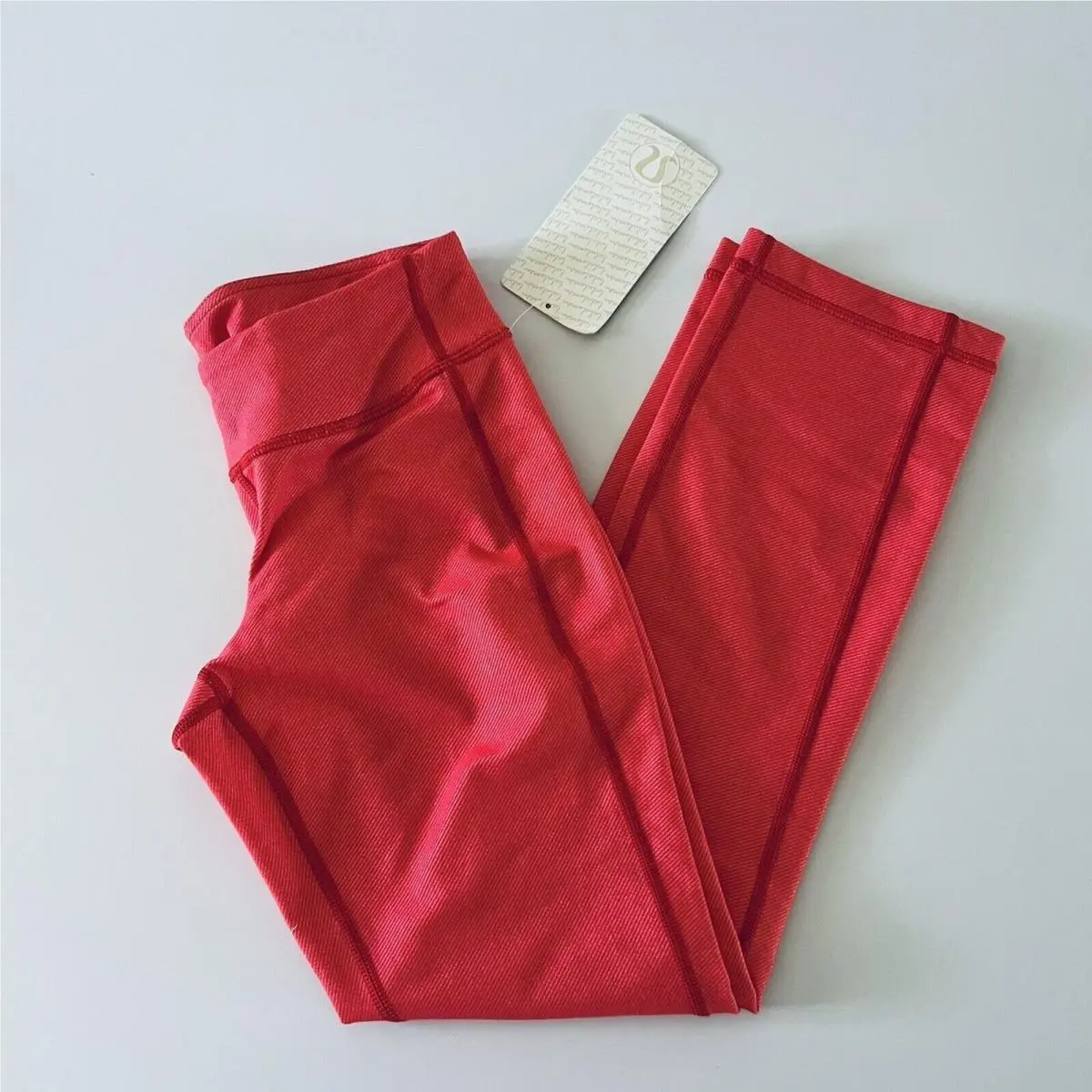 Lululemon Athletica Love Red Lululemon P.y.b Pant Denim Leggings - US 4