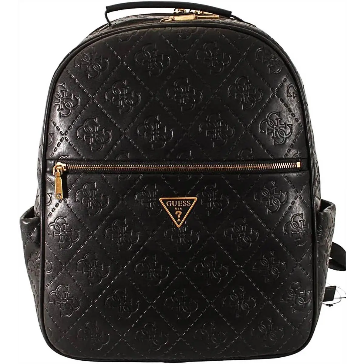 Guess Hwexg876733 Power Play Tech Quilt Logo Backpack In Black For Women