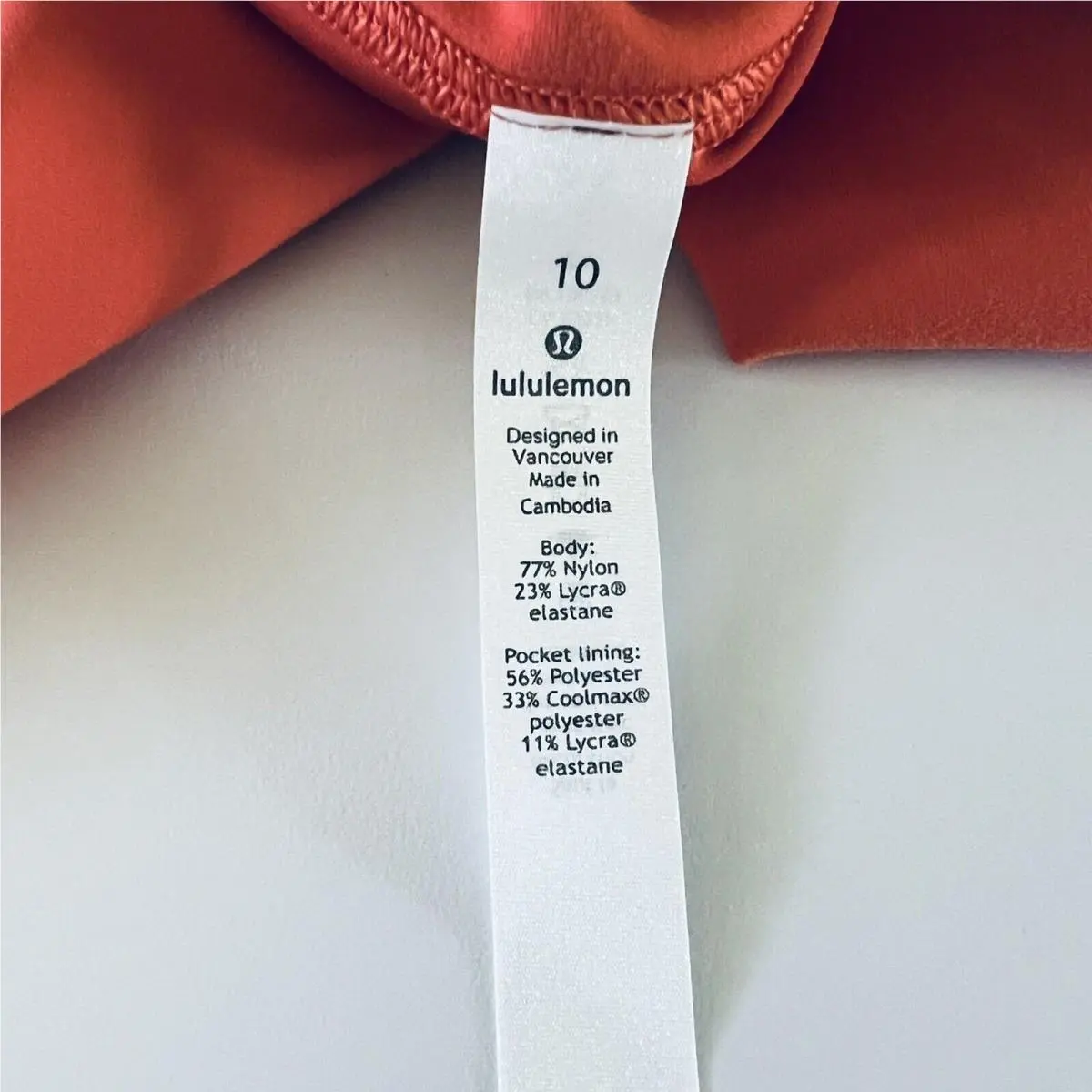 Lululemon clothing - Orange 3