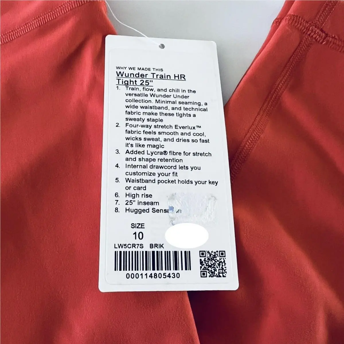 Lululemon clothing - Orange 5
