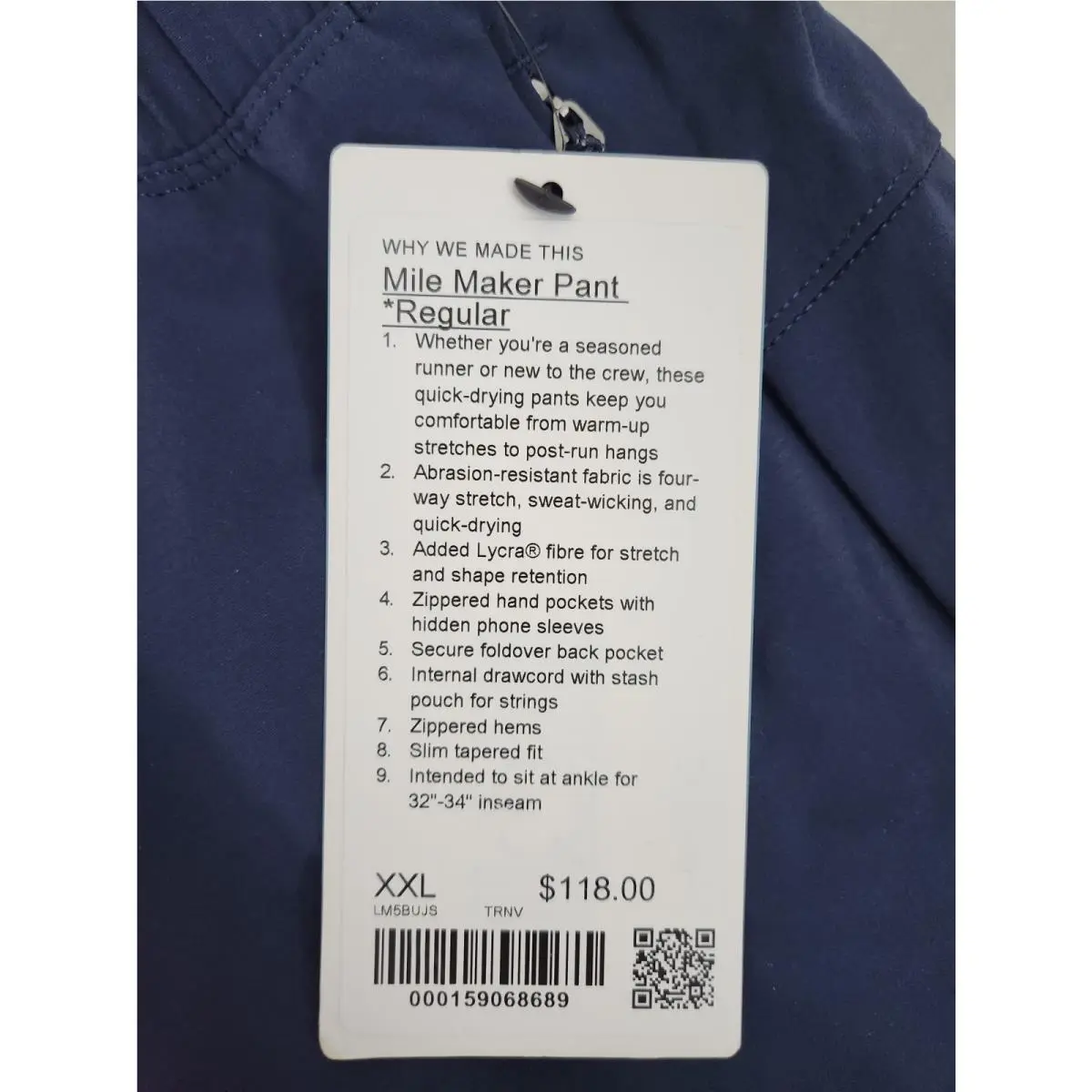 Lululemon clothing - True Navy 2