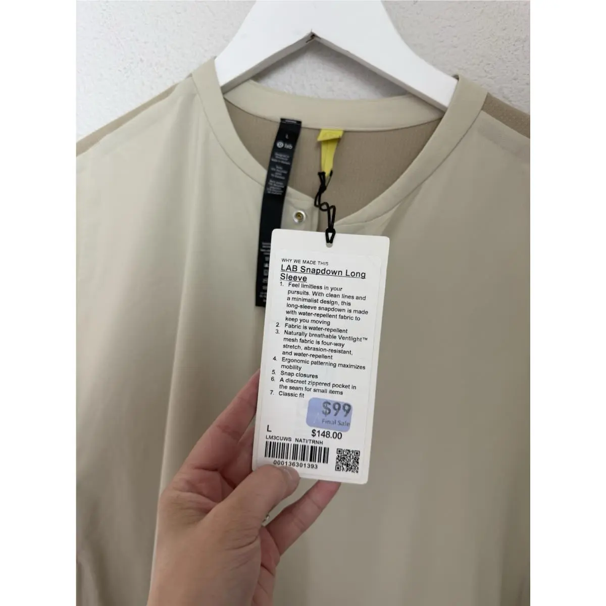 Lululemon clothing - Ivory 1