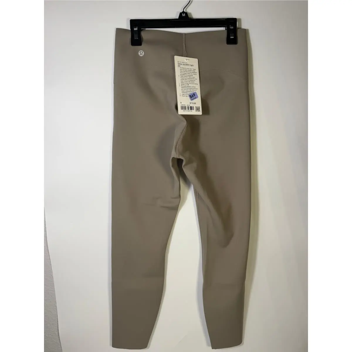 Lululemon Glow Up Super-high-rise Tight 25” Taupe Gray Size 8