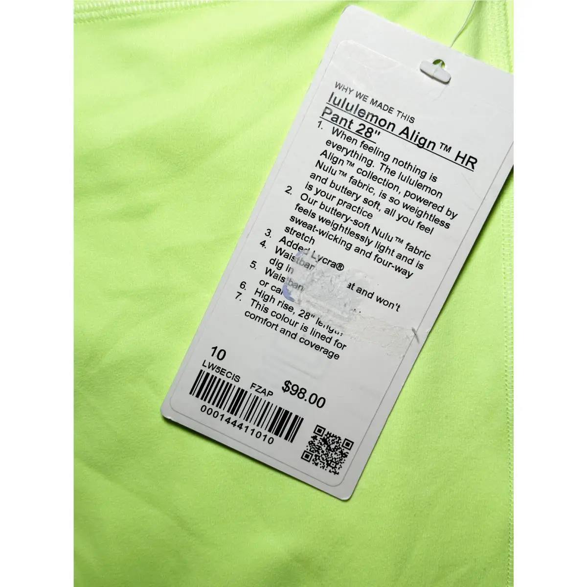 Lululemon clothing - Green 2