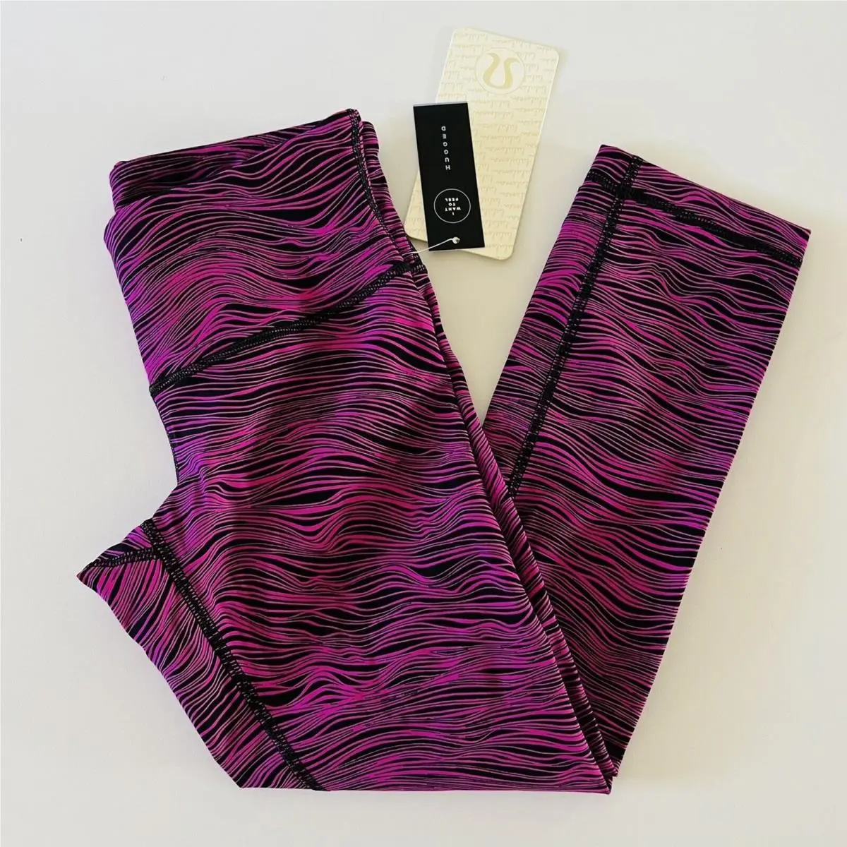 Lululemon Athletica Life Lines Polar Pink Wunder Under Crop Iii Leggings - US 4