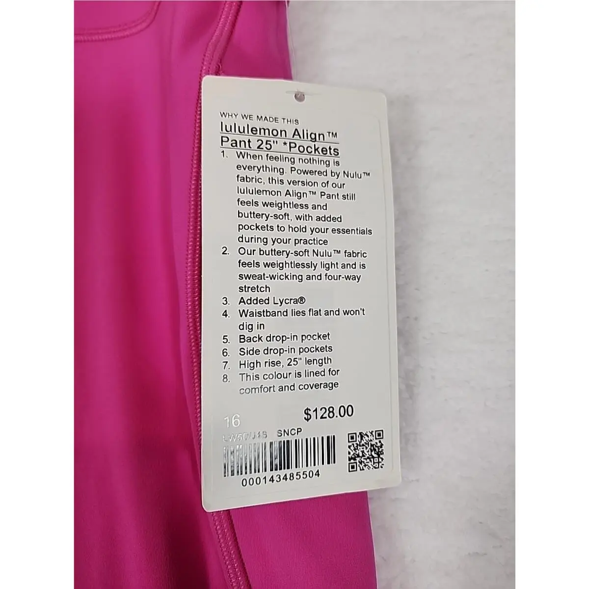 Lululemon clothing - dark pink 1