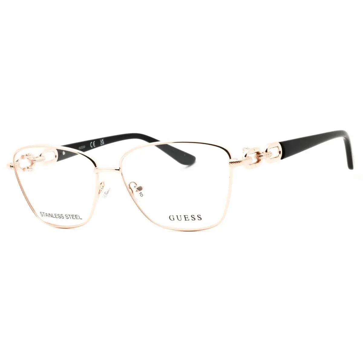 GU50179 028 Shiny Rose Gold 55mm Eyeglasses by Guess