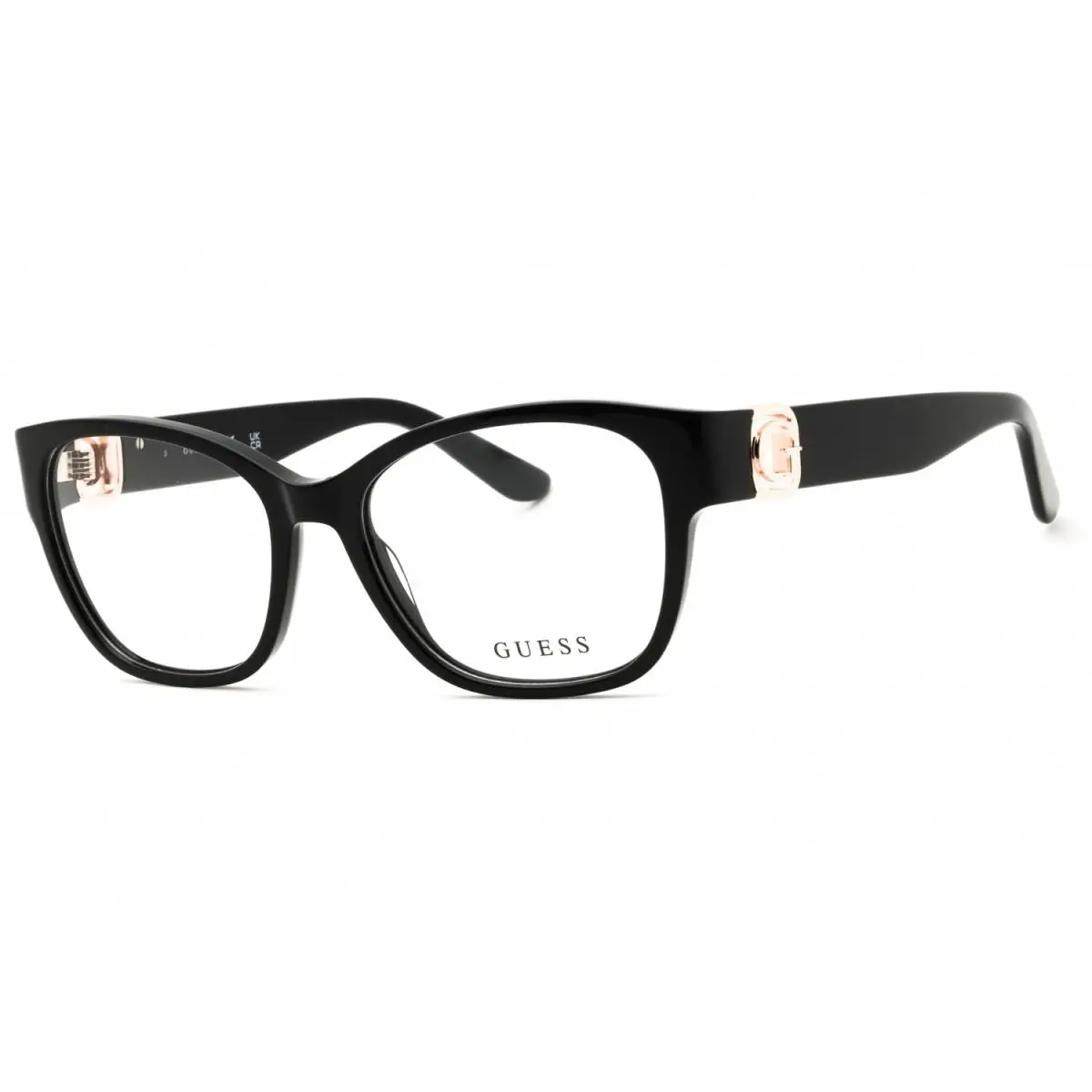 GU50120 001 Shiny Black 52mm Eyeglasses by Guess
