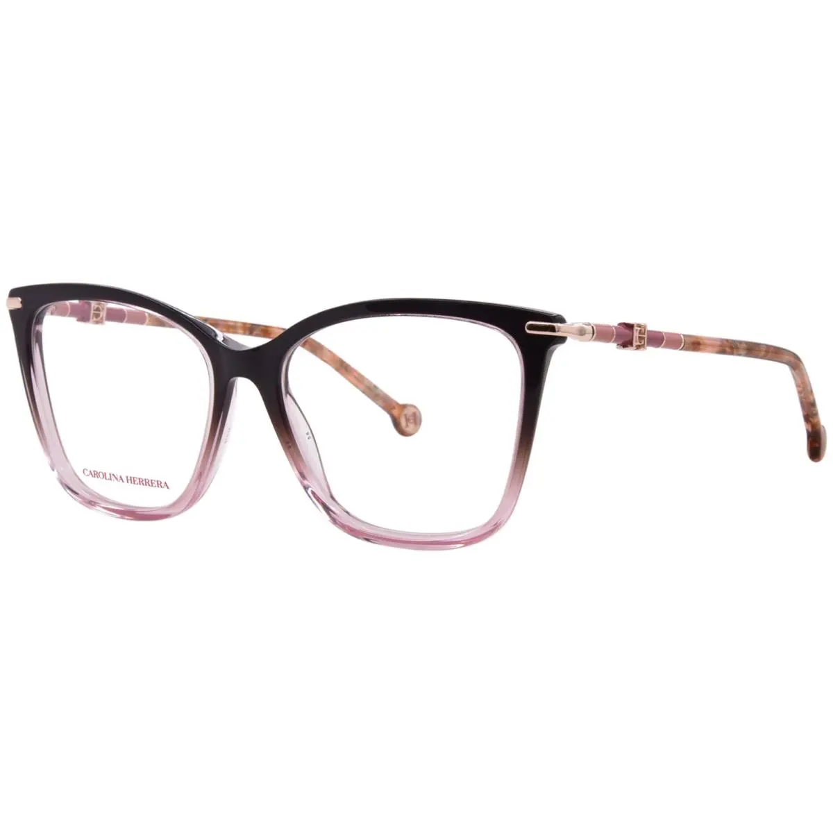 HER-0353 9E1 Eyeglasses Women`s Black Shaded Full Rim 54mm by Carolina Herrera