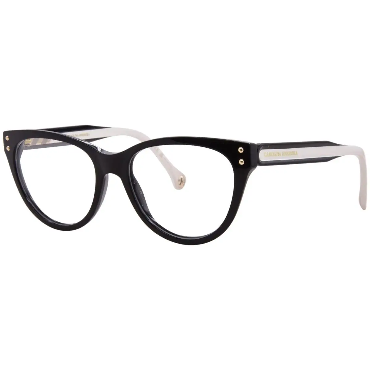 HER-0256 807 Eyeglasses Women`s Black Full Rim Cat Eye 53mm by Carolina Herrera