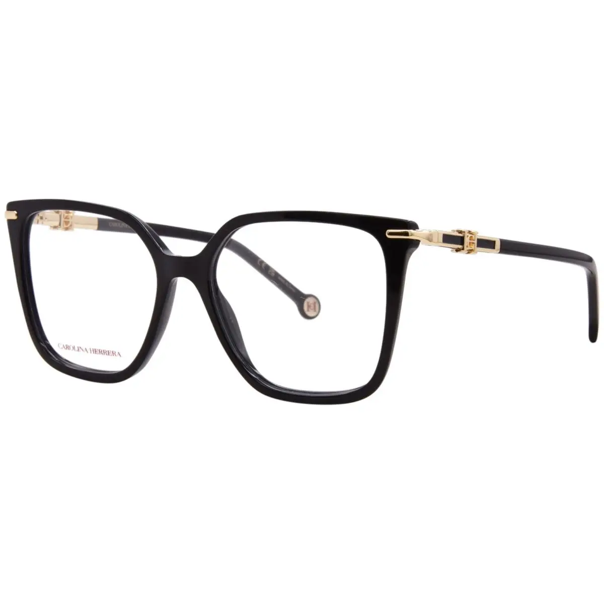 Carolina Herrera HER-0382 807 Eyeglasses Women`s Black Fullrim Square Shape 53mm