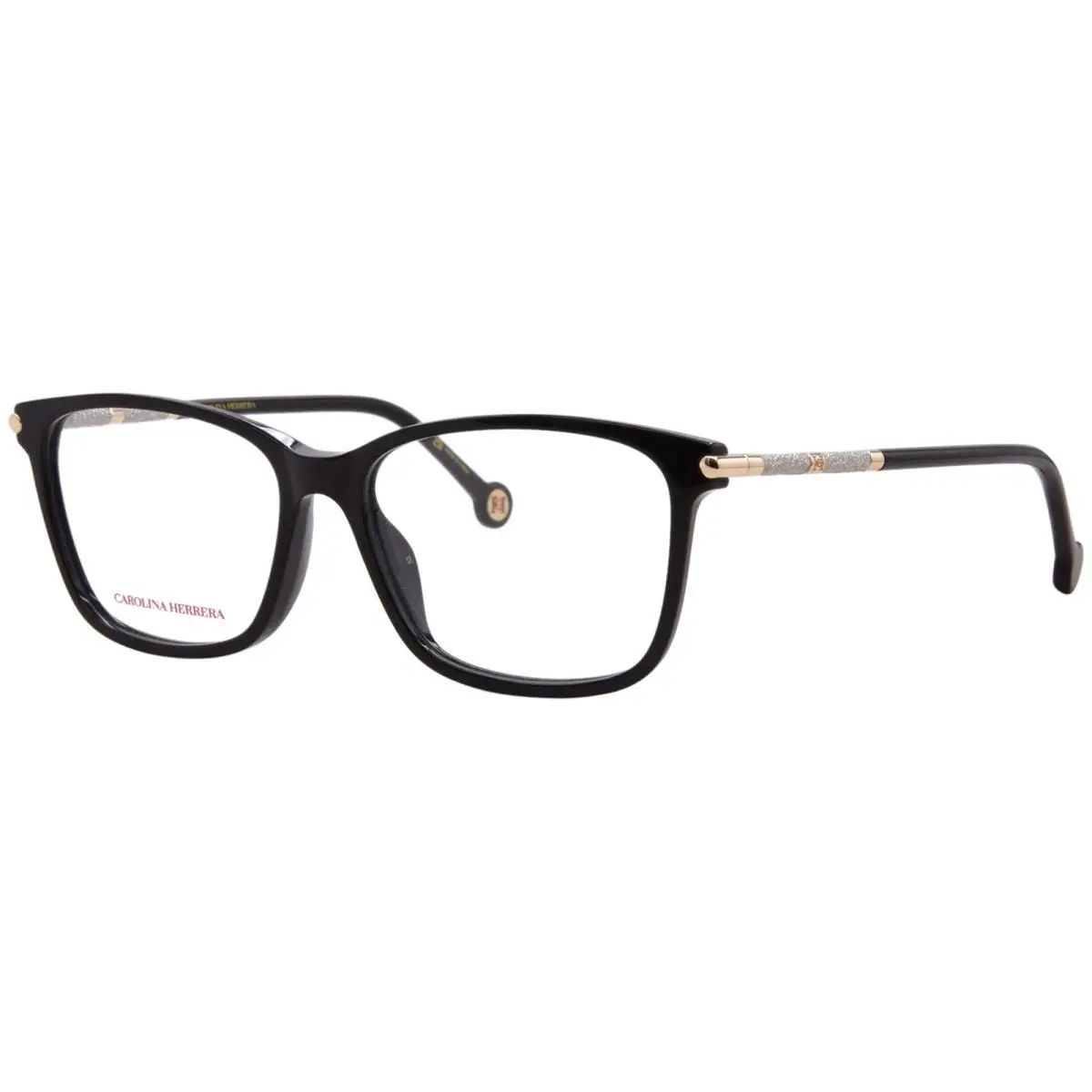Carolina Herrera HER-0199/G 2M2 Eyeglasses Women`s Black/gold Full Rim 55mm - Frame: Black