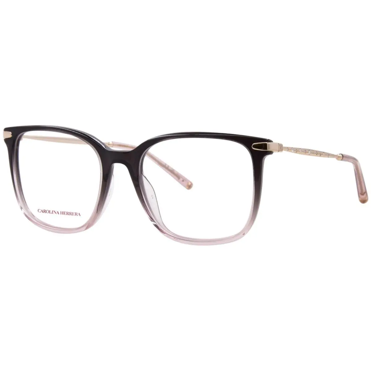Carolina Herrera HER-0265/G Haq Eyeglasses Frame Women`s Grey/pink Full Rim 53mm - Frame: Gray