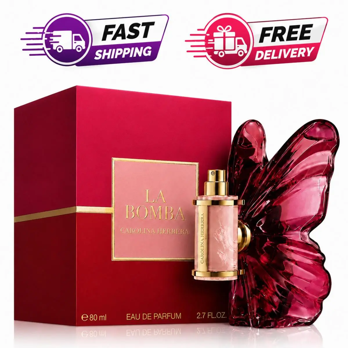 Carolina Herrera La Bomba Edp 80ML Women Floral Fruity Perfume Usa