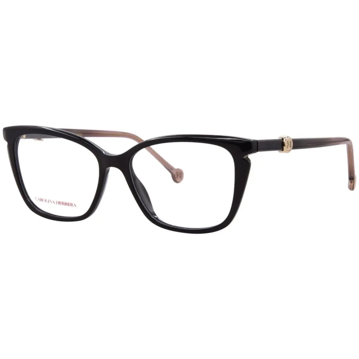 HER-0309 807 Eyeglasses Frame Women`s Black Full Rim 52mm by Carolina Herrera