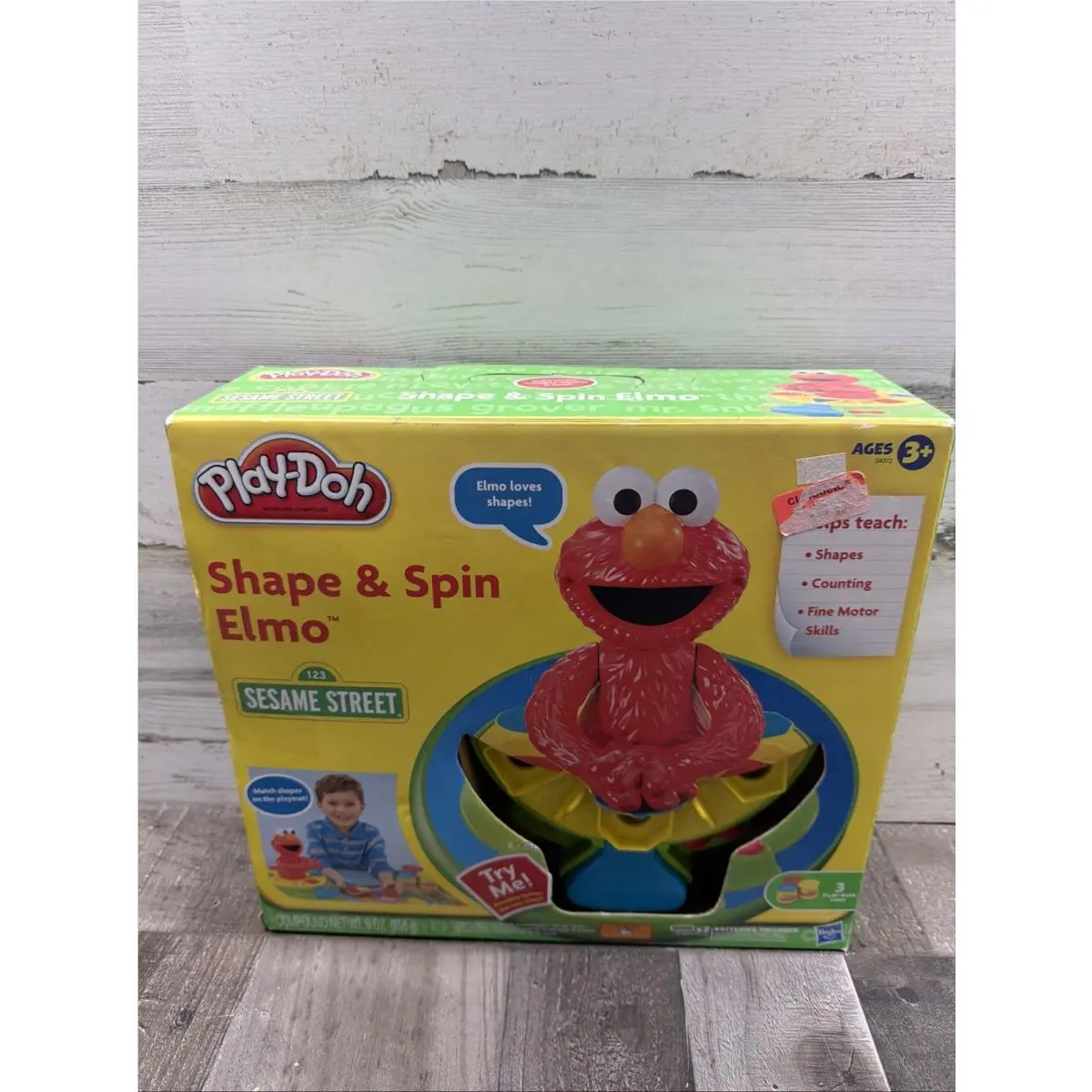 Sesame Street Play-doh Shape Spin Elmo Playset