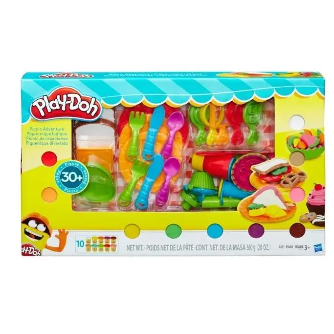 Play-doh Picnic Adventure Food Set Kids Pretend Food Play Set 30+ Pcs. Large Set
