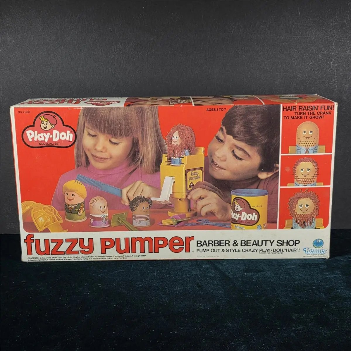 Play-doh Fuzzy Pumper Barber Beauty Shop 1977 Kenner Vintage No. 21400