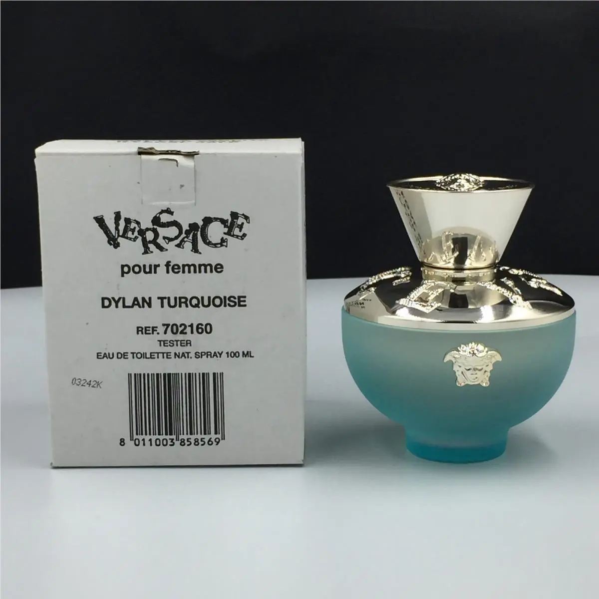 Versace Pour Femme Dylan Turquoise 3.4 oz - 100ml Edt Spray / / Tester