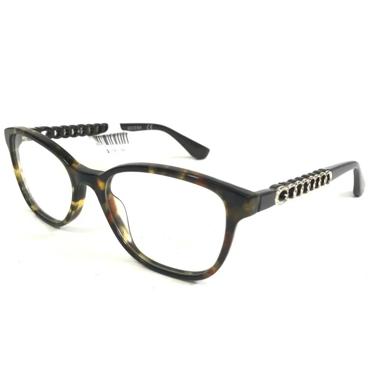 Eyeglasses Frames GU2661-S 052 Brown Tortoise Gold Crystals 51-17-140 by Guess
