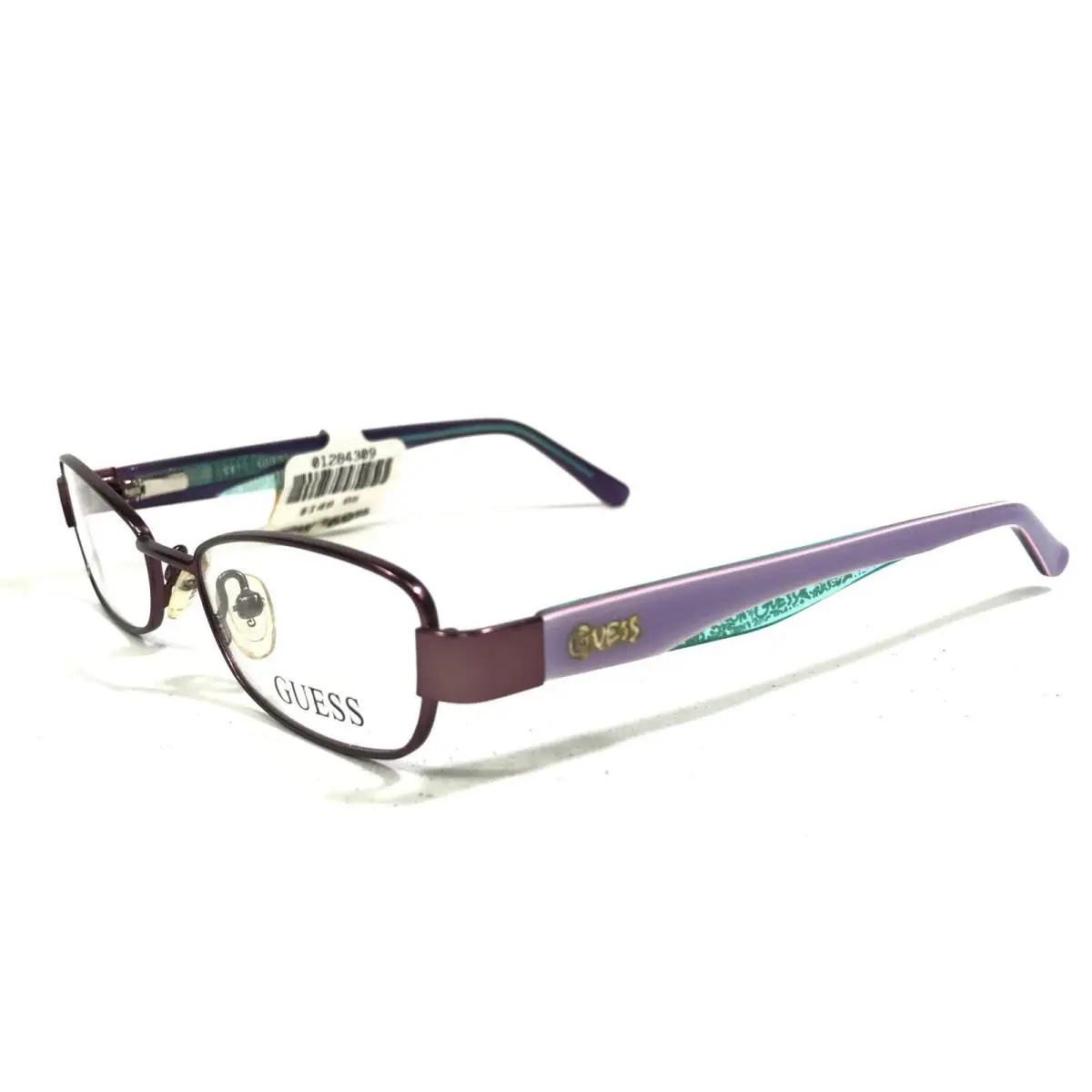 Guess Kids Eyeglasses Frames GU9092 Pur Purple Rectangular Cat Eye 47-16-130