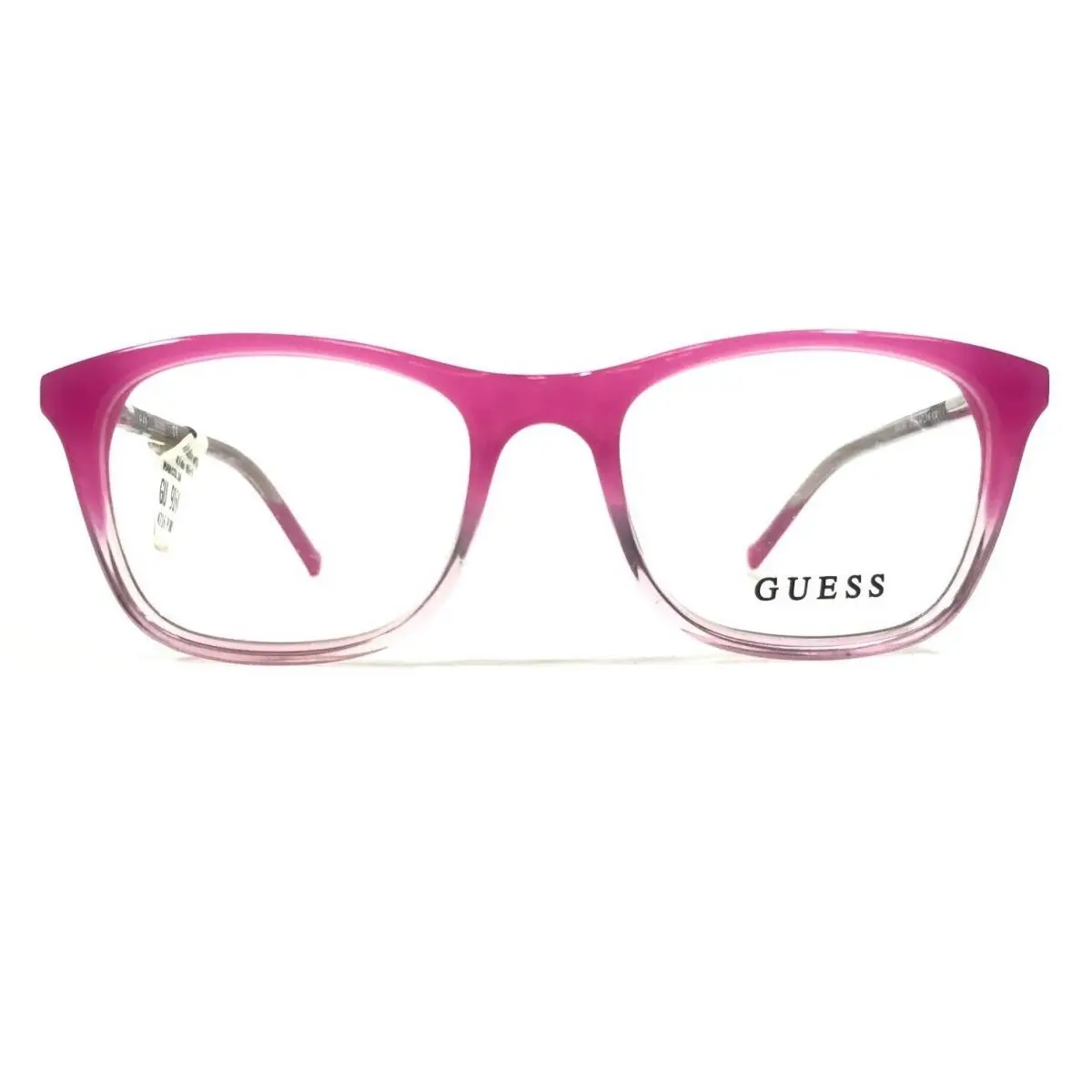 Kids Eyeglasses Frames GU9164 072 Pink Clear Square Full Rim 47-16-130 by Guess
