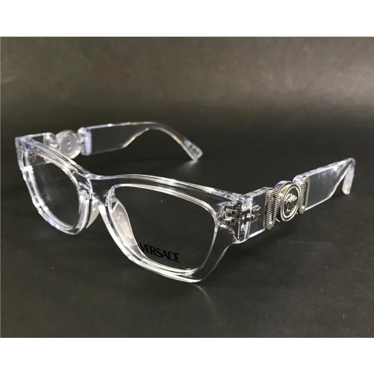 Versace Kids Eyeglasses Frames VK3008U 148 Crystal Cat Eye Full Rim 48-15-130