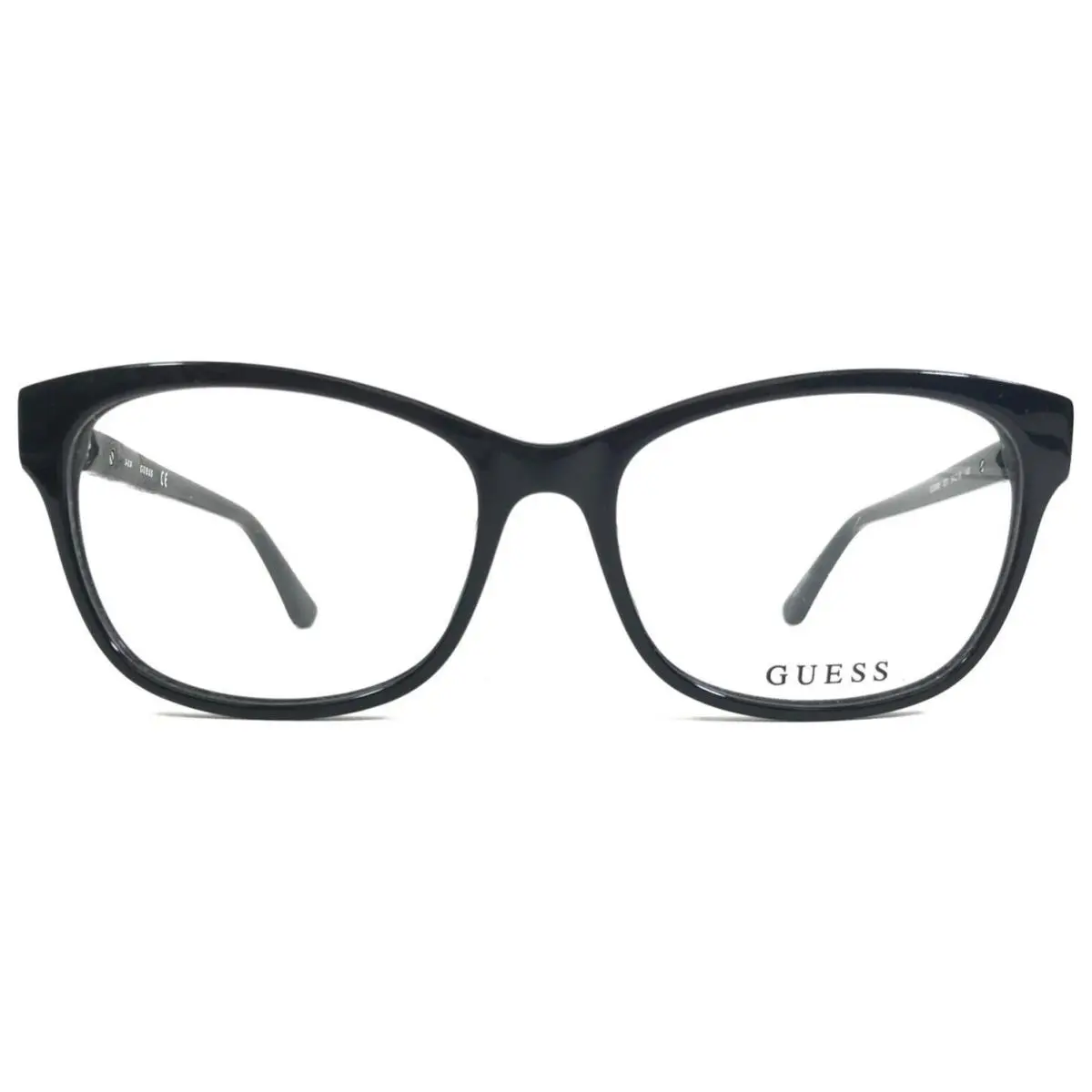 Guess Eyeglasses Frames GU2696 001 Black Silver Cat Eye Full Rim 54-16-140