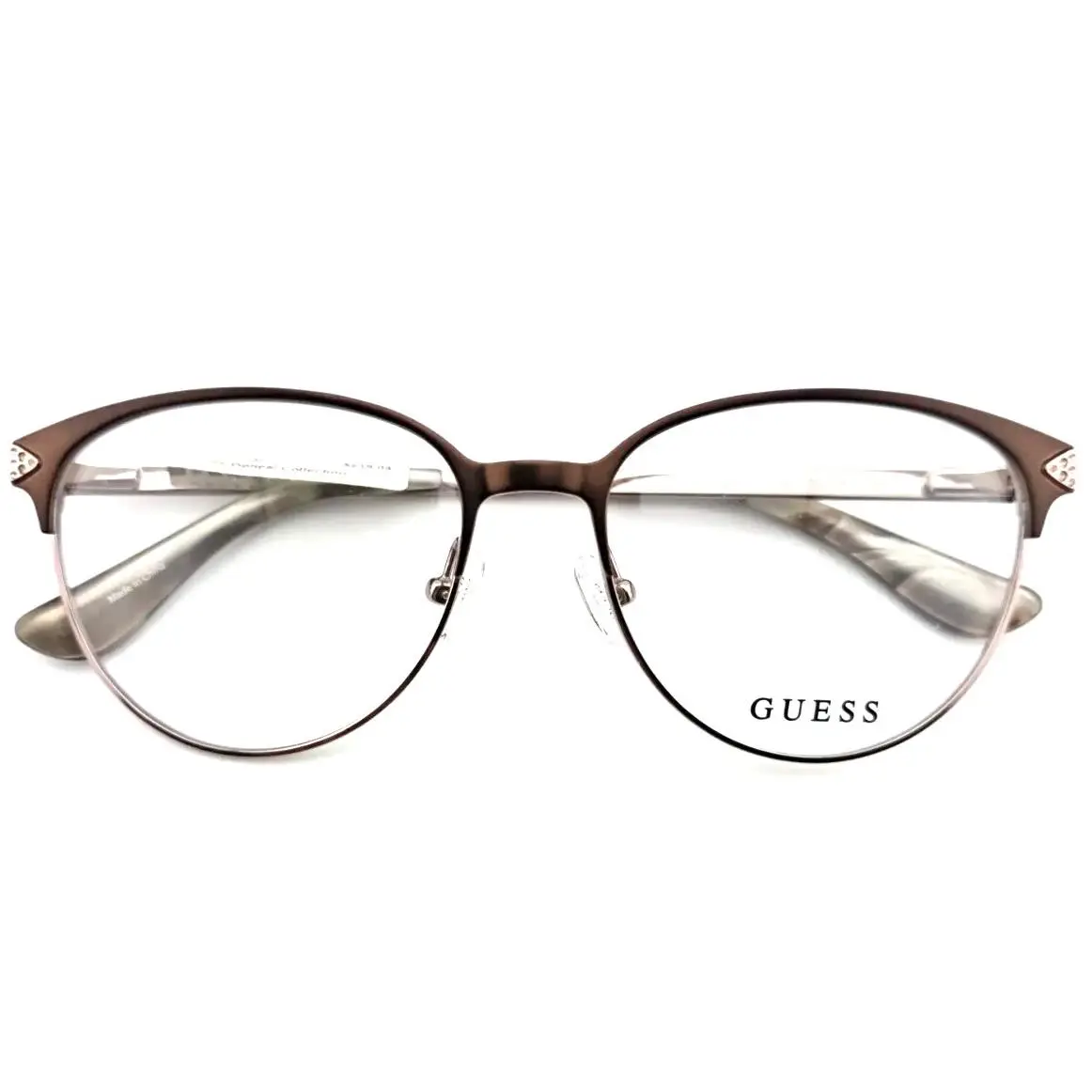 GU2633-S 049 Dark Brown Women Full Rim Eyeglasses 52-16-135 by Guess