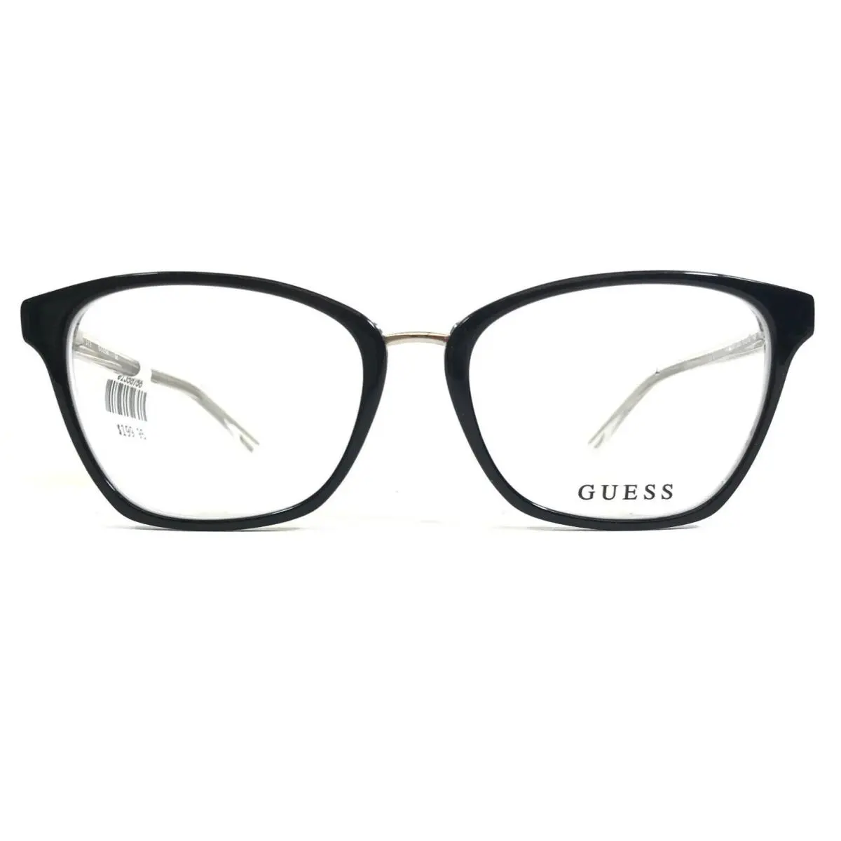 Guess Eyeglasses Frames GU2733 003 Black White Clear Square Full Rim 51-16-140