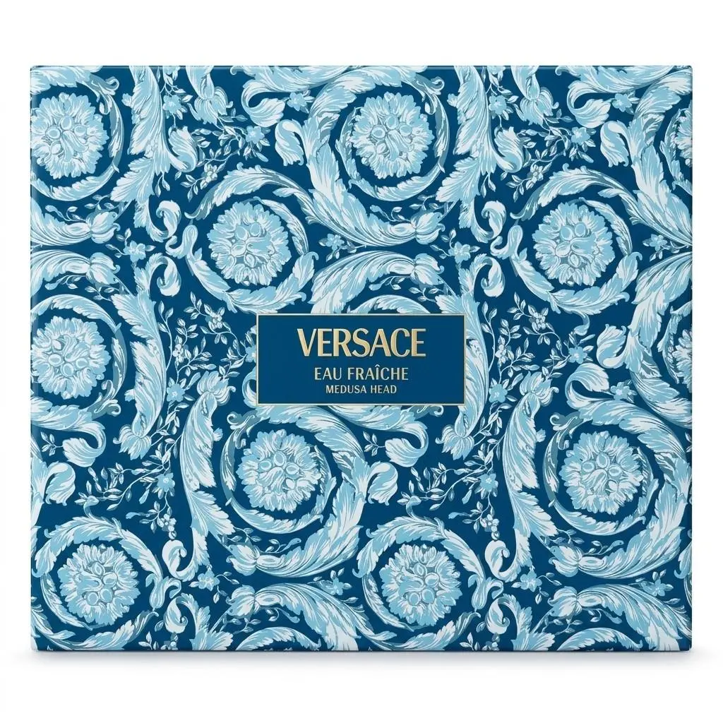 Versace Man Eau Fraiche Men 3 Pc Gift Set 3.4 oz Eau De Toilette Spray