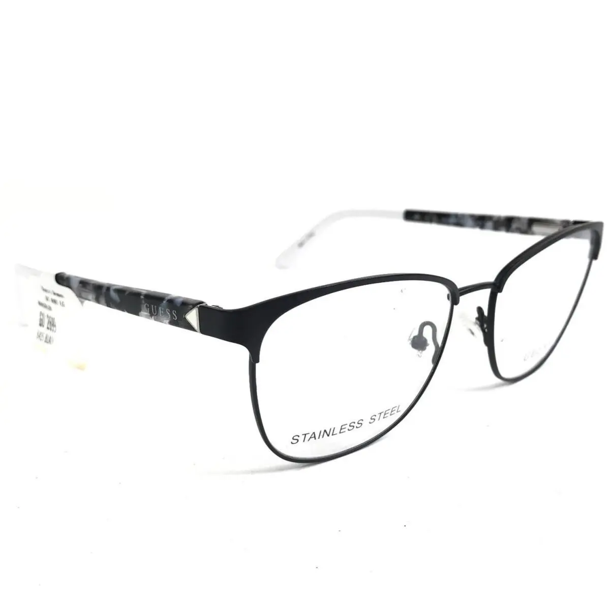 Guess Eyeglasses Frames GU2699 002 Black White Gray Tortoise Cat Eye 54-15-140