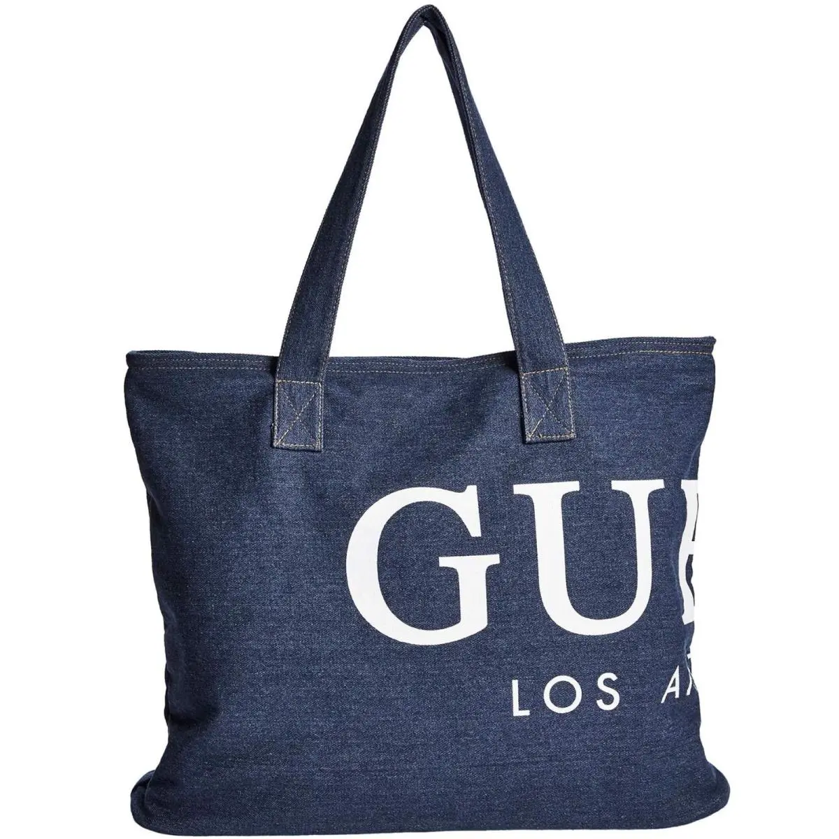 Logo Demin Shopper Travel Tote Gym Beach Bag Handbag Purse by Guess