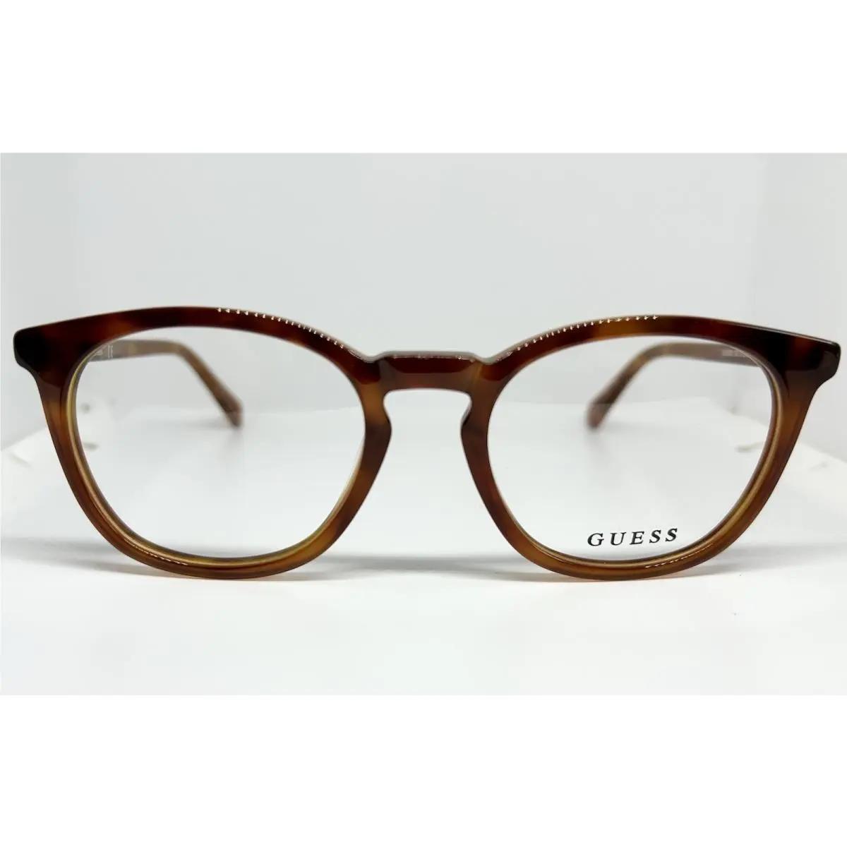 Guess Men’s Eyeglasses Frames Case Model GU50053 053 Color Blonde Havana