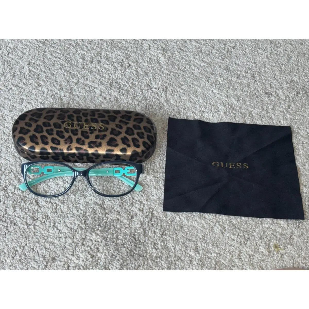 Guess Eyeglass Frames - GU2407 - Womens Plastic - Blue / Turquoise - 53-15-135
