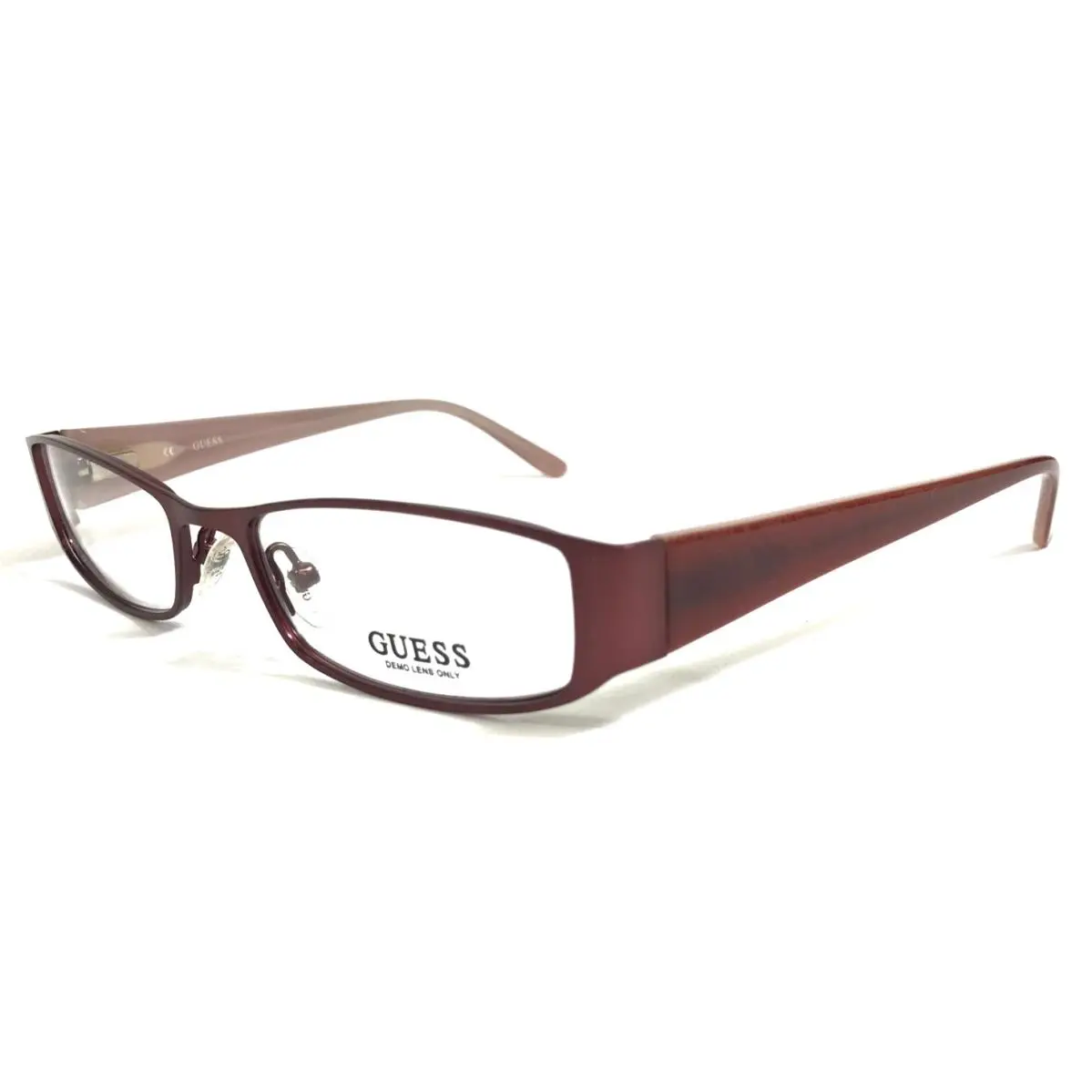 Eyeglasses Frames GU2205 PK Burgundy Pink Rectangle Full Rim 50-17-135 by Guess