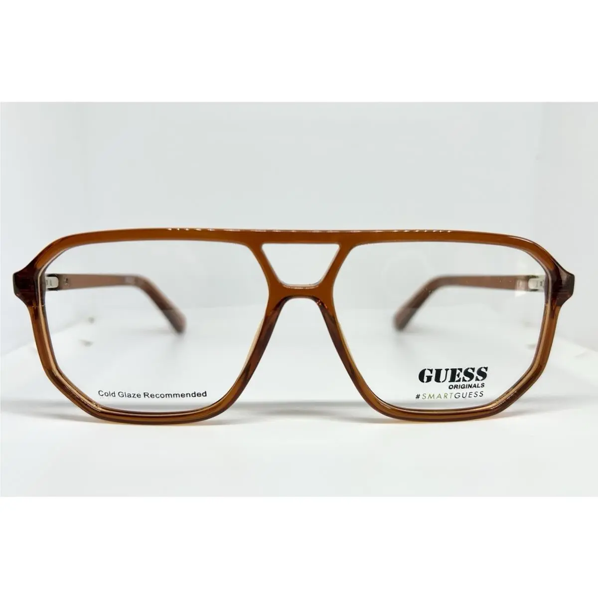 Navigator Unisex Eyeglass Frames Pouch Model GU8252 045 Light Brown by Guess