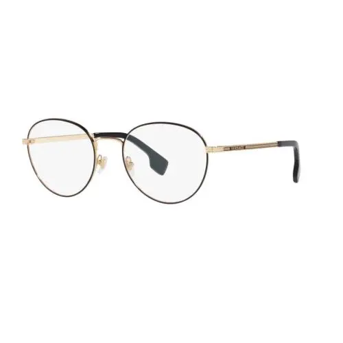 Versace VE 1279 1436 Gold/matte Black Metal Round Eyeglasses 53mm