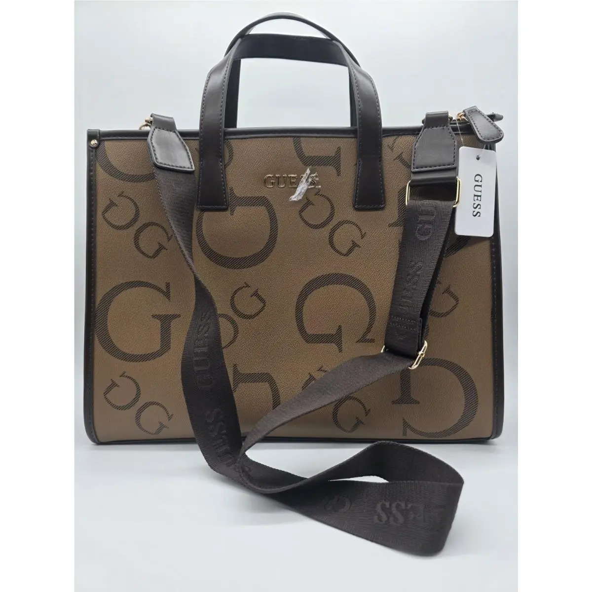 Manon Large Tote Bag Cocoa by Guess