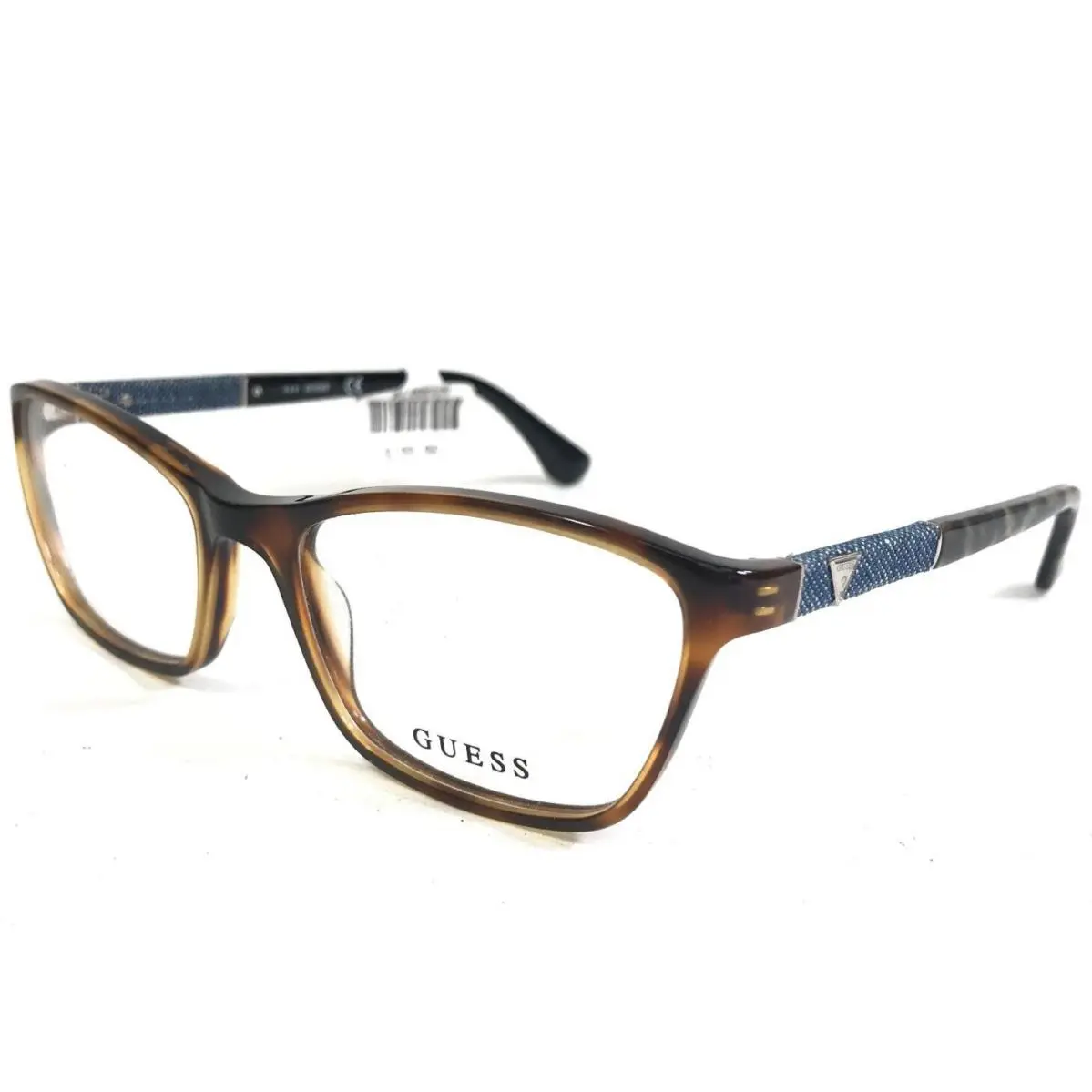 Guess Eyeglasses Frames GU2594 056 Blue Denim Brown Tortoise Cat Eye 52-17-135